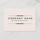 Chic Blush-minimalistische Visitekaartjes (Voorkant)