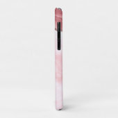 Chic Blush Pink Gold Agate Geode Monogram Case-Mate iPhone Case (Achterkant/links)