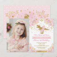 Chic Blush Roze Gouden Dinosaurus T Rex Meisje Ver