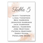 Chic Blush Waterverf Gold Spletters Zitkaart Kaart (Voorkant)