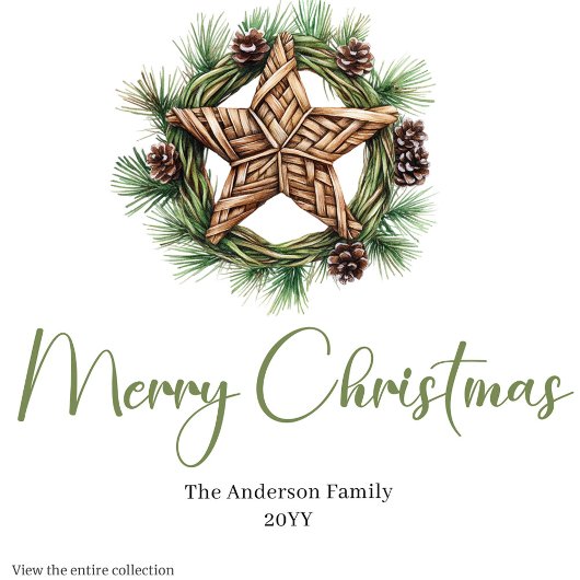 Chic Bohemian Christmas Lantern Rustic Dinner Servet