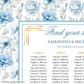 Chic Bohemian Lichtblauw Goud Sparkle Zitstoel Poster