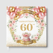 Chic Boho 60e Anniversaire Livre d'hôtes Design fl (Recto)