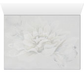 Chic Boho Alabaster Dahlia rustieke Waterverf (Binenzijde Horizontaal (Onderkant))