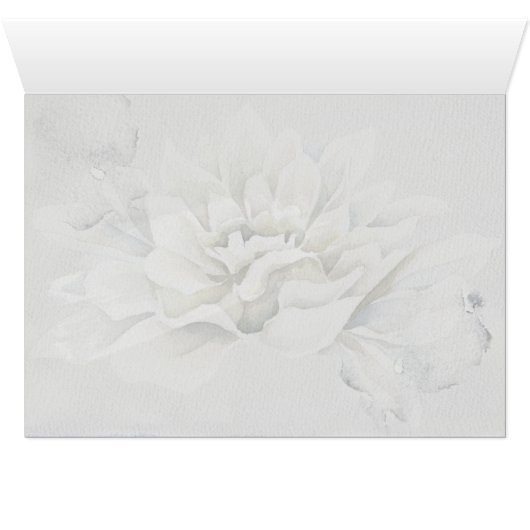 Chic Boho Albâtre Dahlia Aquarelle Rustique (Intérieur Horizontal (Bas))