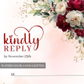 Chic Boho Blush Fleurs Mariage RSVP