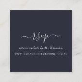 CHIC BOHO BLUSH FLORAL WREATH WEBSITE RSVP VIERKANTE VISITEKAARTJE (Achterkant)