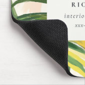 Chic Boho Blush Green Tropical Palm Leaves Beach Muismat (Hoek)