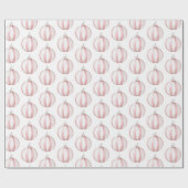 Chic Boho Blush Roze Witte Ornamenten Cadeaupapier (Vlak)