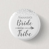 Chic Boho Bride Tribe Ronde Button 3,2 Cm (Voorkant)