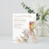 Chic Boho Champagne Brunch Bubble Birthday Party (Staand voorkant)