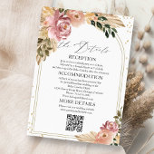 Chic Boho Détails du Mariage Cartes de boîtier