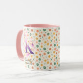 Chic Boho élégant Monogram Mug - K (Devant gauche)