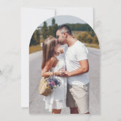 Chic Boho Fotobruiloft Bewaar de datum Kaart (Achterkant)