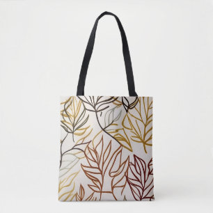 Chic boho herfstbladeren vector abstract draagtas