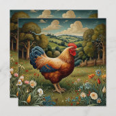  chic boho kippenweidelandschap (Voorkant / Achterkant)