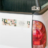 Chic Boho Kleurrijke Roze Blauwgroen Groen Geschil Bumpersticker (Op Truck)