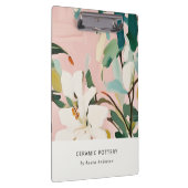 Chic Boho Kleurrijke Roze Blauwgroen Groen Geschil Klembord (Rechts)