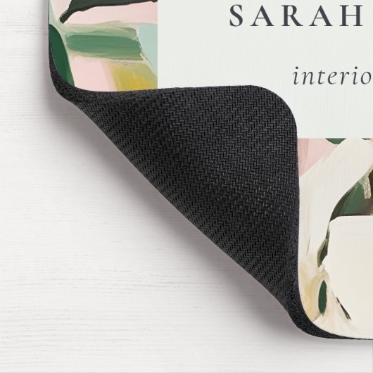 Chic Boho Kleurrijke Roze Blauwgroen Groen Geschil Muismat (Hoek)