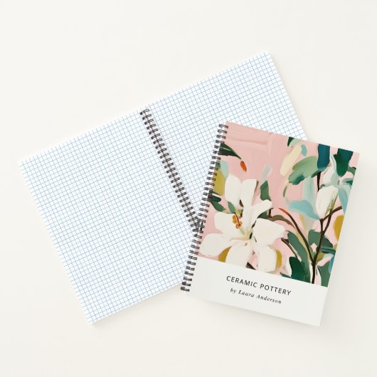 Chic Boho Kleurrijke Roze Blauwgroen Groen Geschil Notitieboek (Binnen)