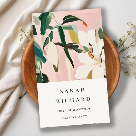 Chic Boho Kleurrijke Roze Blauwgroen Groen Geschil Visitekaartje
