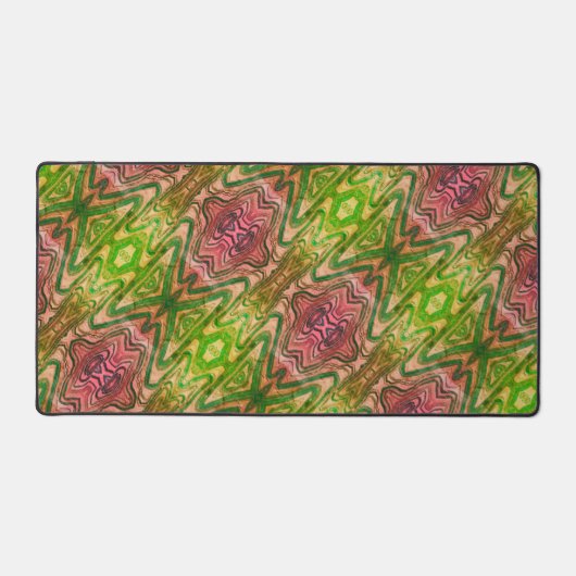 Chic Boho rose et vert clair Abstrait (Recto)