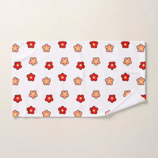 Chic Boho Rose Rouge (Serviette à main)