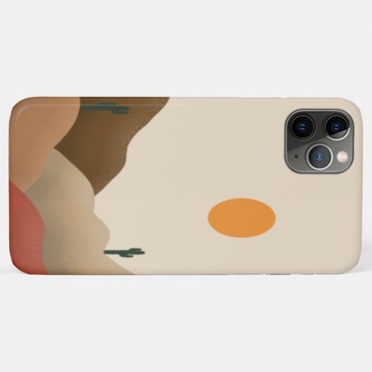 Chic Boho Terracotta Desert Cactus Case-Mate iPhone Case (Achterkant (horizontaal))