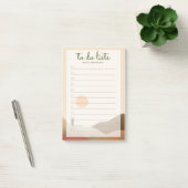 Chic Boho Terracotta Desert Cactus om lijsten te m Post-it® Notes (Kantoor)
