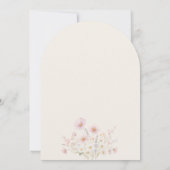 Chic Boho Wildflowers Spring Summer Wedding Kaart (Achterkant)