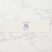 Chic Bonjour bebe baby shower Waterfles Etiket (Enkel label)