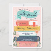 Chic Books & Brunch Floral Baby shower Invitation (Devant)