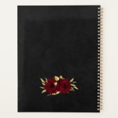 Chic bordeaux et or noir mariage (Dos)