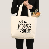 Chic Boss Babe Everyday Cotton Tote Bag (Voorkant (product))