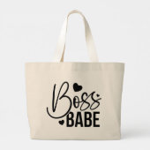 Chic Boss Babe Everyday Cotton Tote Bag (Achterkant)