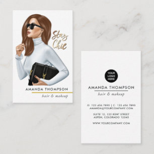 Chic Boss Beauté Carte de visite de mode