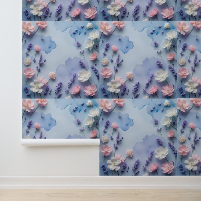 Chic Botanical Bliss Peel en Stick Behang (Applicatie)