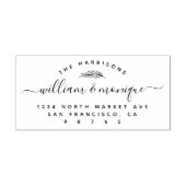 Chic Botanical Handwritable Wedding Return-adres Rubberstempel (Afrduk)