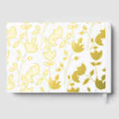 Chic Botanique Floral Imprimer Monogramme Mariage (Verso)