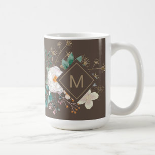 Chic Botanique Monogramme Café Mug