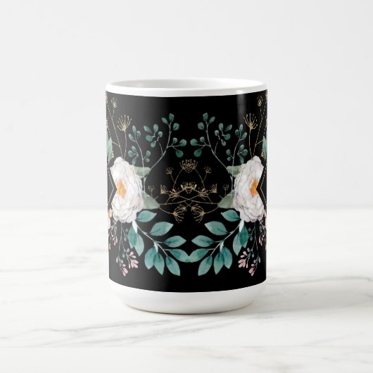 Chic Botanique Monogramme Café Mug (Centre)