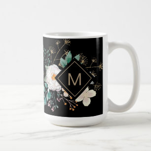 Chic Botanique Monogramme Café Mug
