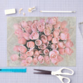 Chic Bouquet Soft roze rozen die schilderen Tissuepapier (Craft)