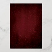 Chic Bourgogne Fête Foil Invitation (Verso)