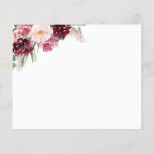 Chic Bourgogne Rose Blush Conseils, carte de souha (Dos)