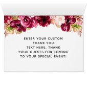 Chic Bourgogne vert & Merci rose pâle Photo (Intérieur Horizontal (Bas))