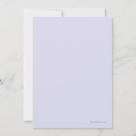 Chic Bride dans Veil Invitation de douche nuptiale (Dos)