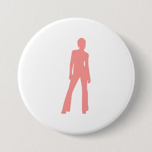 Chic Broek Meisje Buttonnen – Stijlvol Vrouwelijk Ronde Button 7,6 Cm