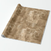 Chic Bronze Gold Cadeaupapier (Uitgerold)