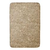 Chic Bronze Gold Glitter Badmat (Voorkant Verticaal)
